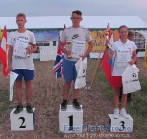 Podium PŚ VII Kietrz Cup – F1A junior: 2. Vitek RÖSSLER, 1. Filip KLOBUŠICK, 3. Roksana GĄDE Podium PŚ VII Kietrz Cup - F1A junior: 2. Vitek RÖSSLER, 1. Filip KLOBUŠICK, 3. Roksana GĄDE